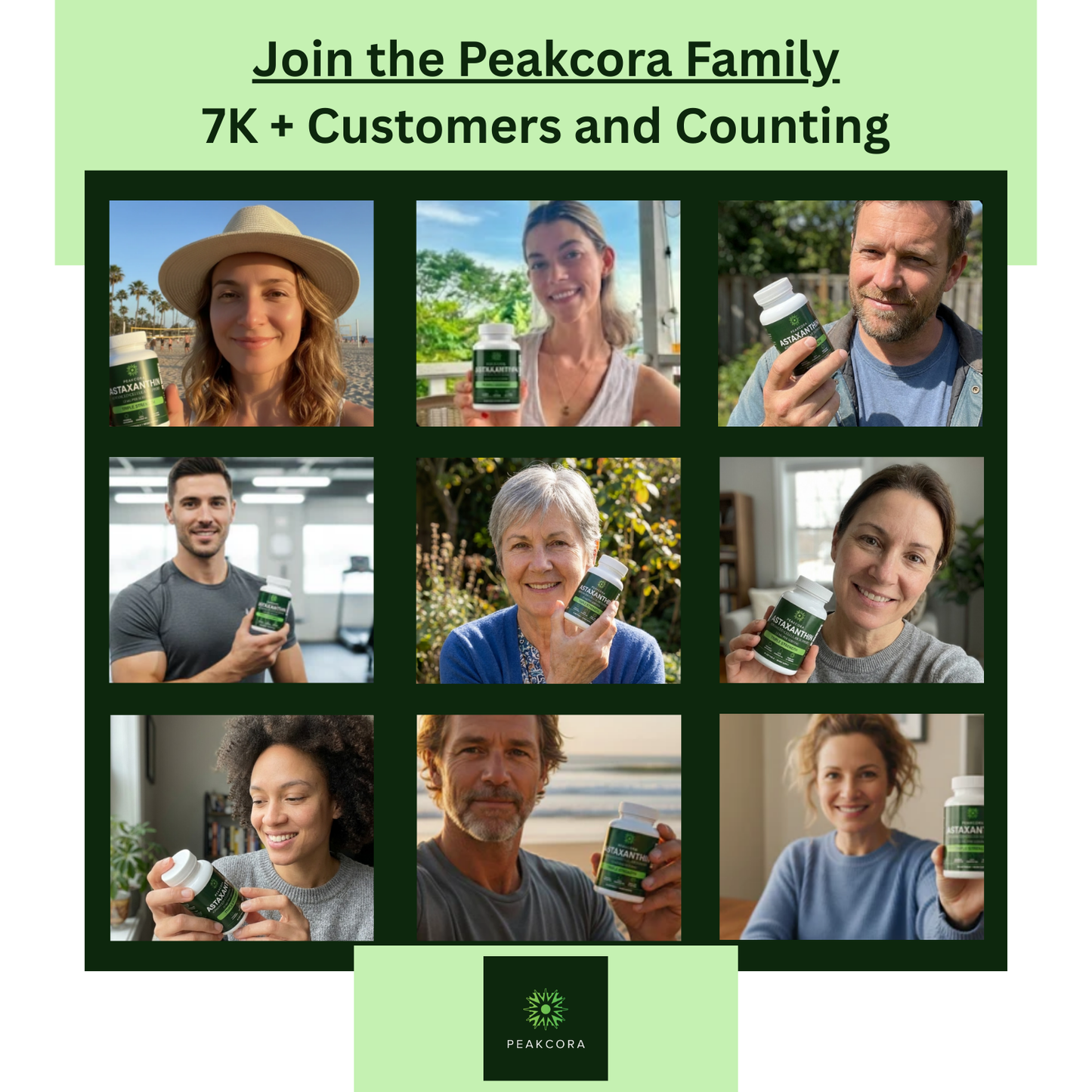 Peakcora Astaxanthin – The Inside-Out Solution for Healthy Blood Pressure, Balanced Blood Sugar & Lasting Energy